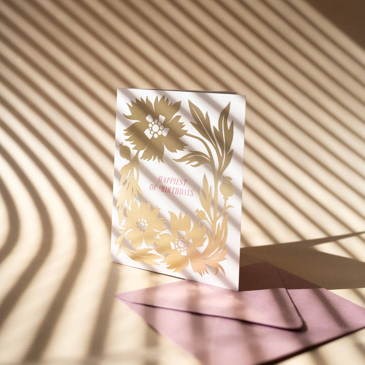 GOLD POPPIES BIRTHDAY | greeting card