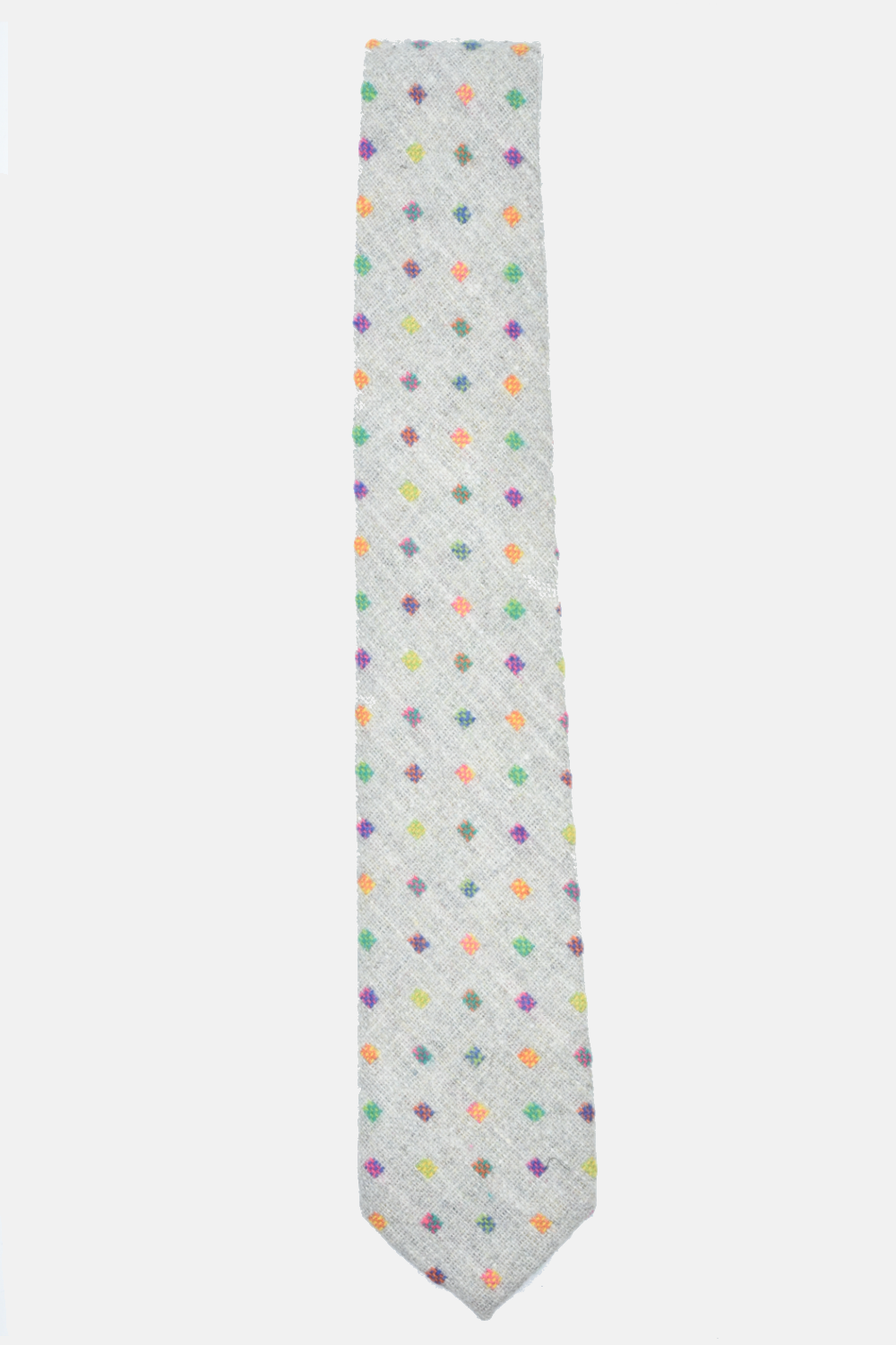 Grey Wool Confetti Tie