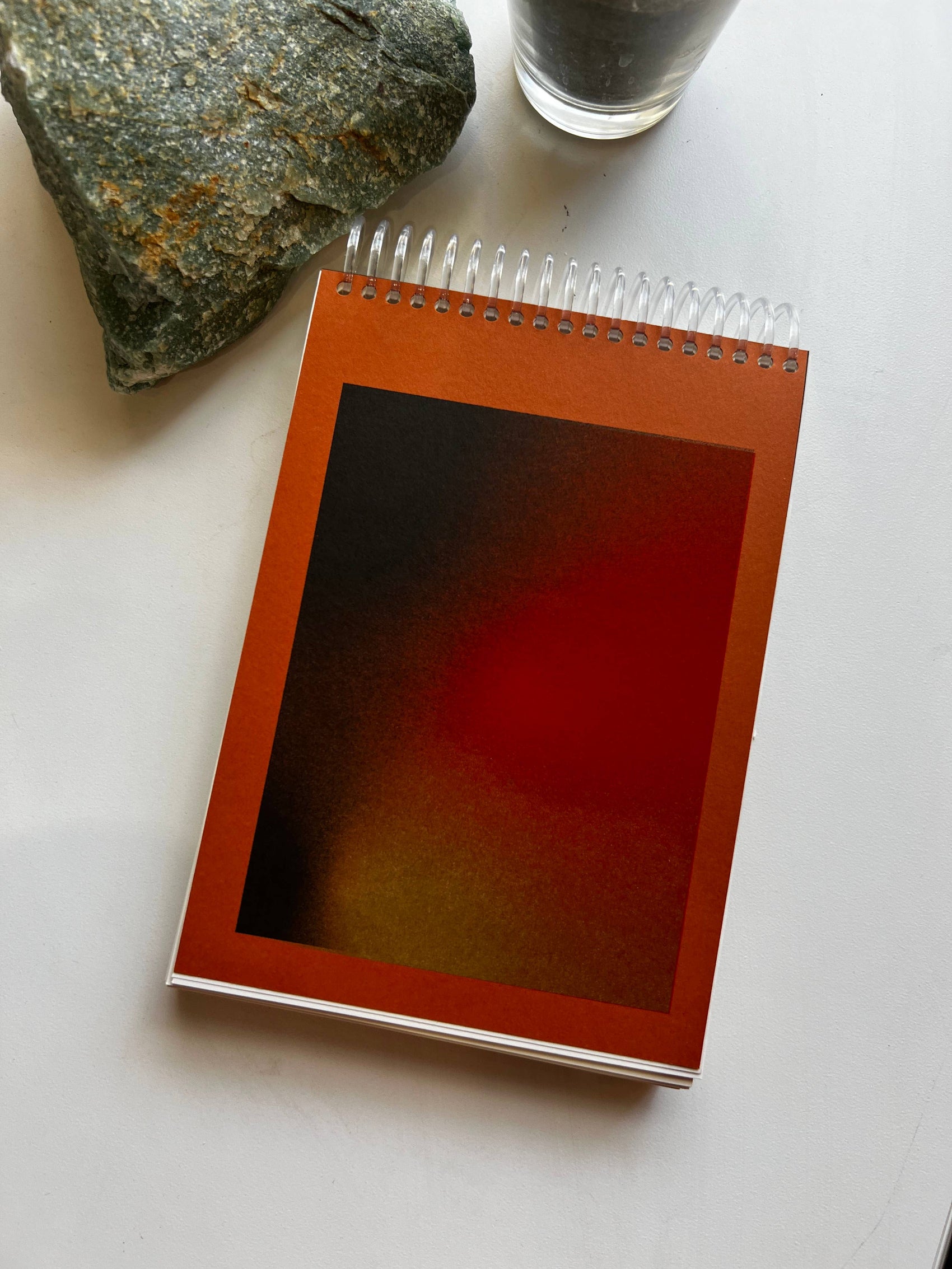 Big Grip Amber Risograph Printed Notebook - Sketchbook
