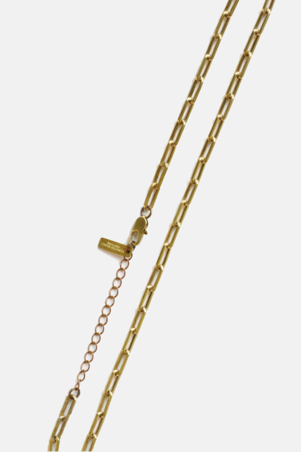 3mm Paper Clip Chain Necklace: Steel