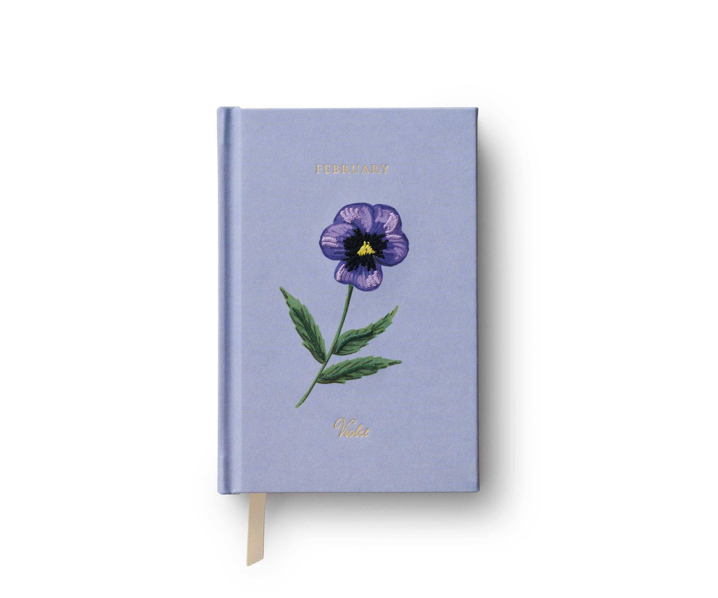 Birth Month Mini Embroidered Journal - February