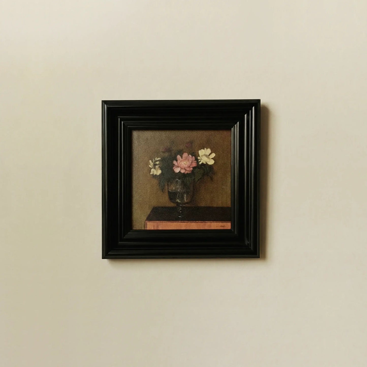 In the Quiet Hours (Still Life) Framed Wall Art on Canvas