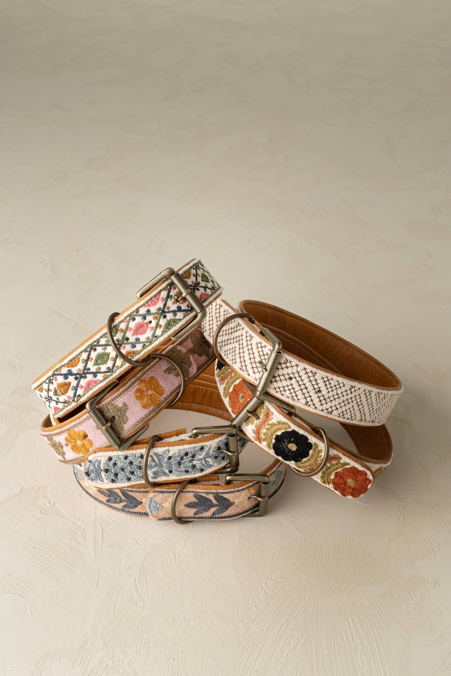 Nova Embroidered Dog Collar XS