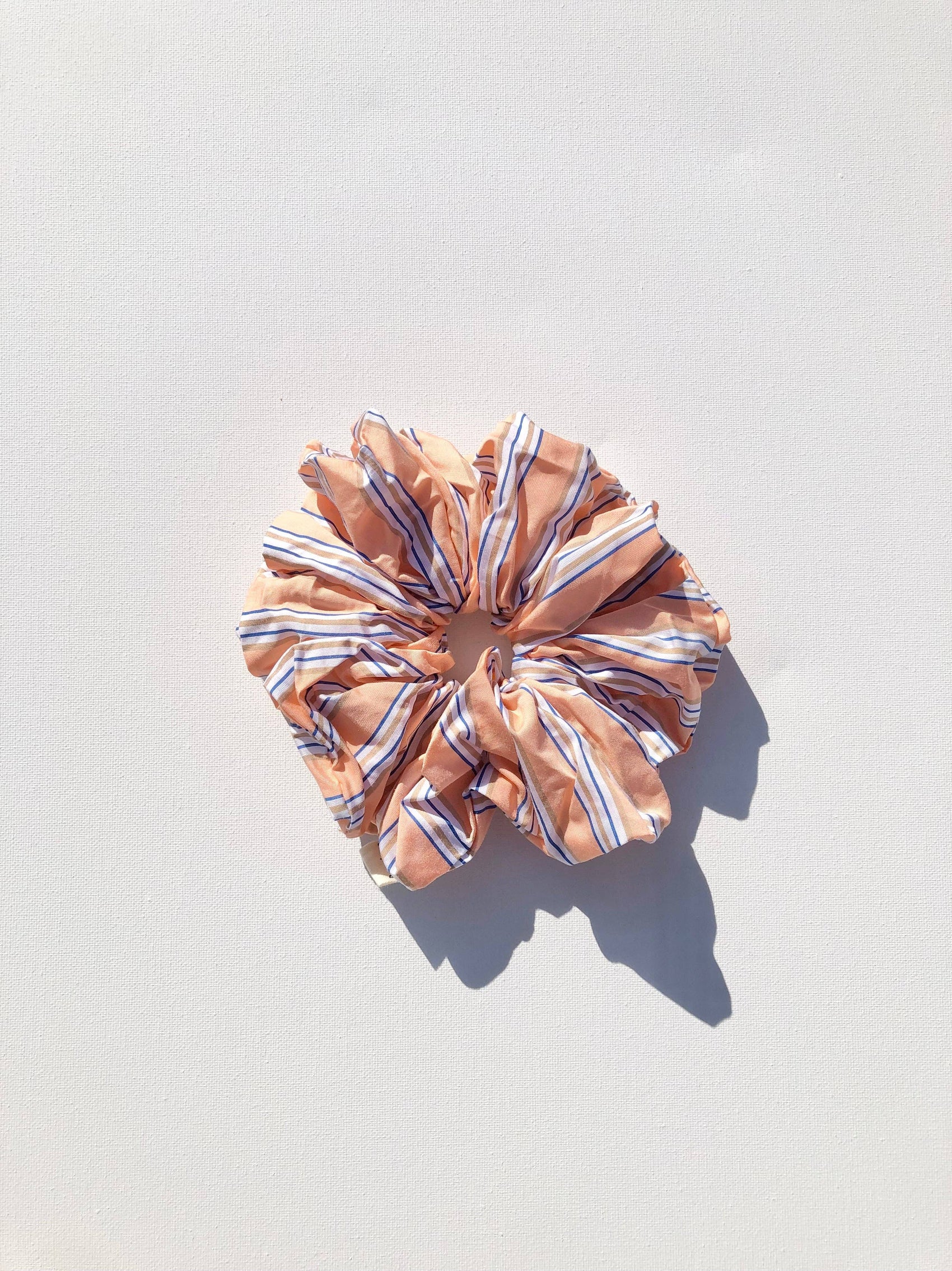 SMART STRIPE SCRUNCHIES: Peach / 19cm