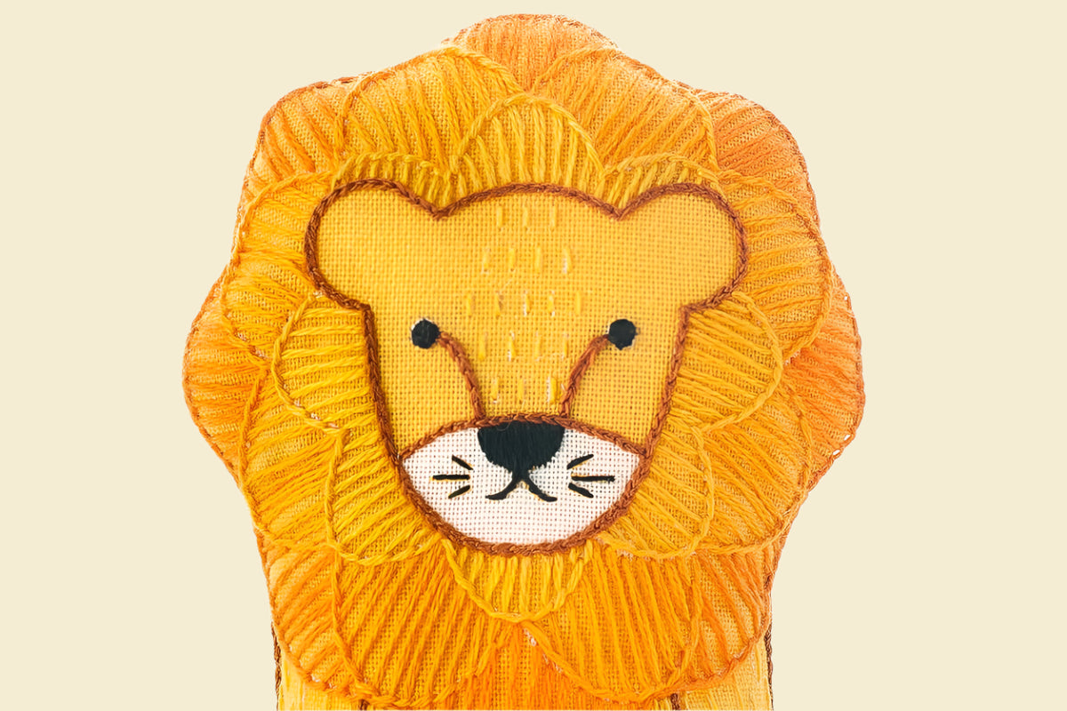 Lion - Embroidery Kit