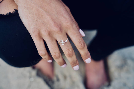 Sterling Silver Wave Stackable Ring