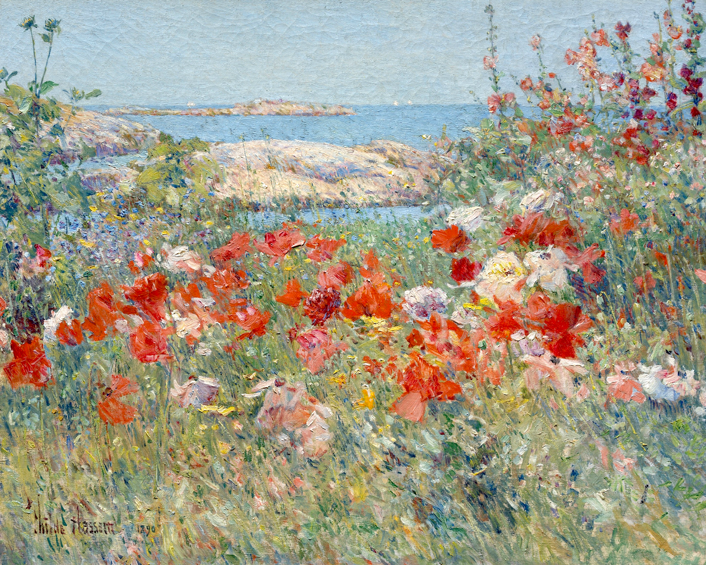 Isles in Maine Antique Art Print