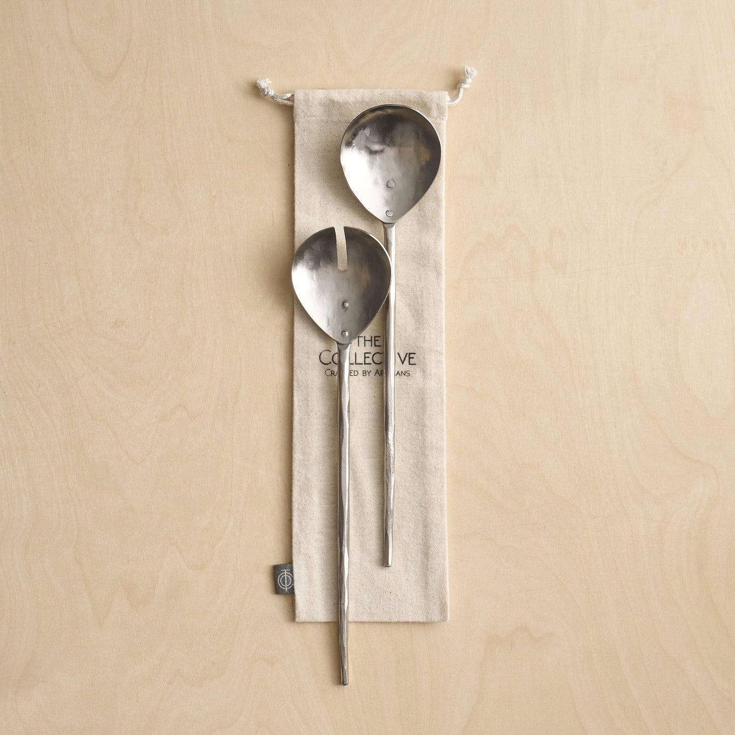 Forge Pewter Salad Server Set