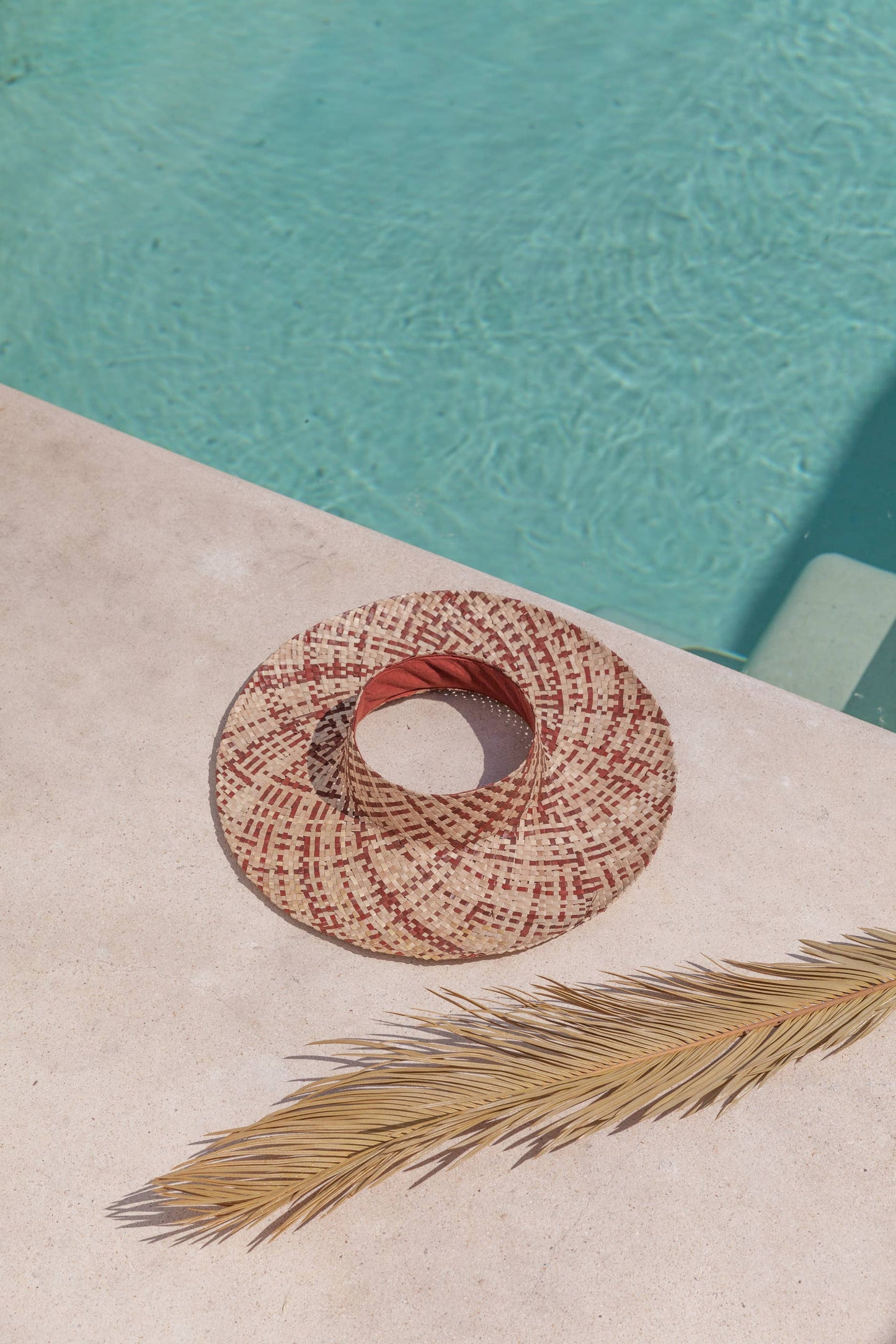 Holiday Papale Sun Hat in Clay Ombre