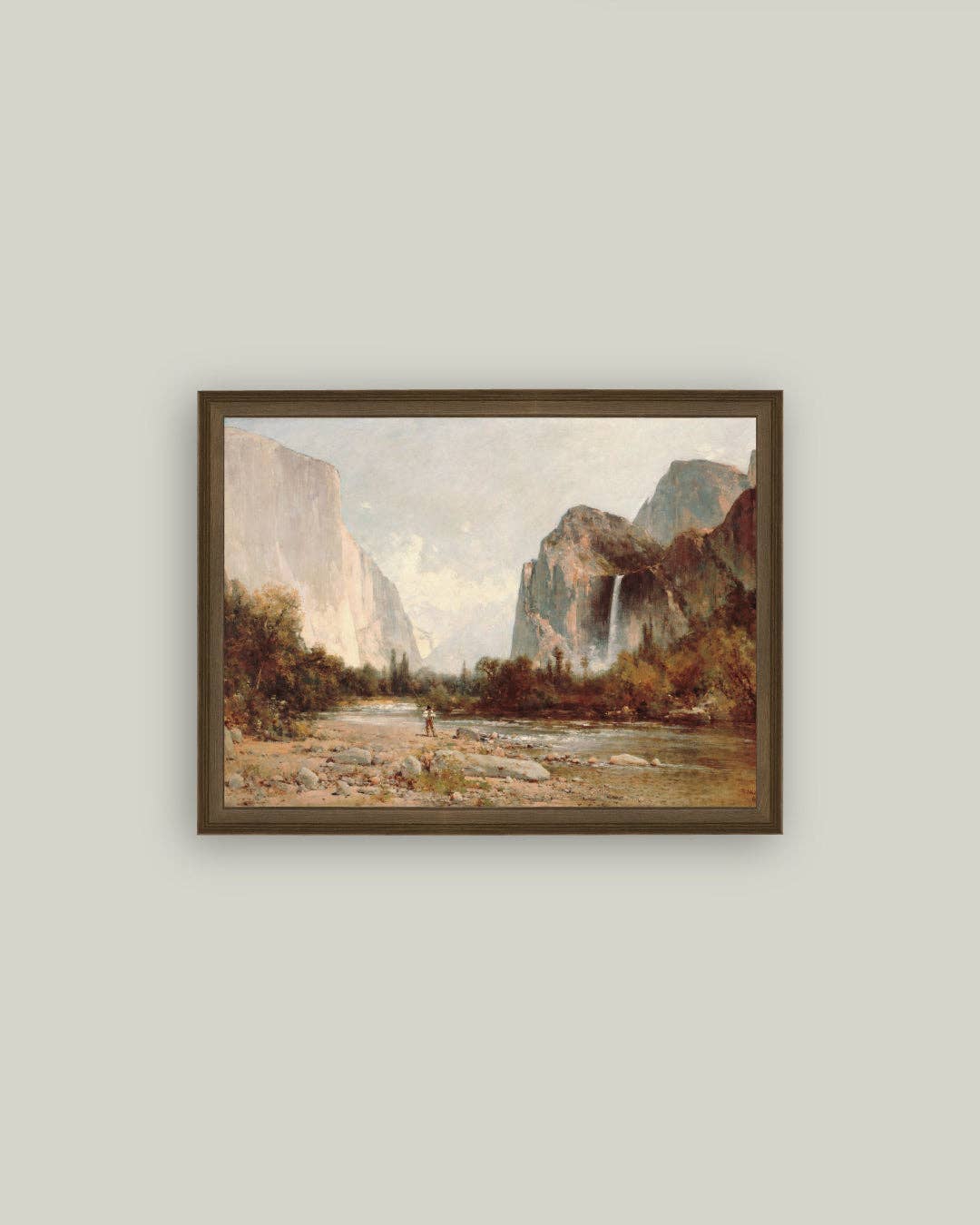 Yosemite, Bridal Veil Falls Framed Antique Art