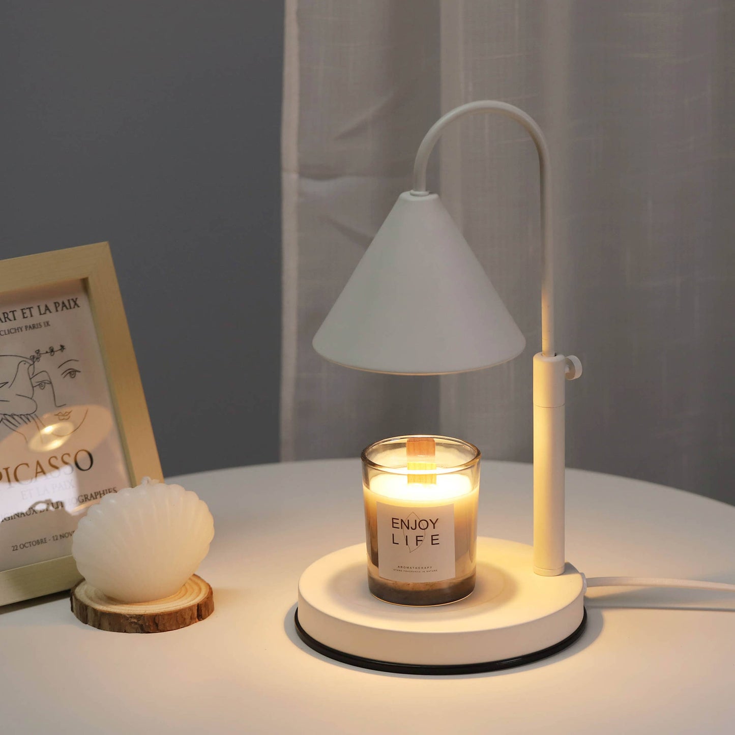 Adjustable Candle Warmer lamp with Dimmer and Timer : Green