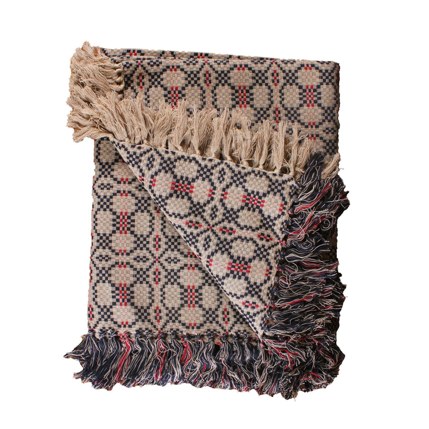 Kendall Jacquard Black Afghan