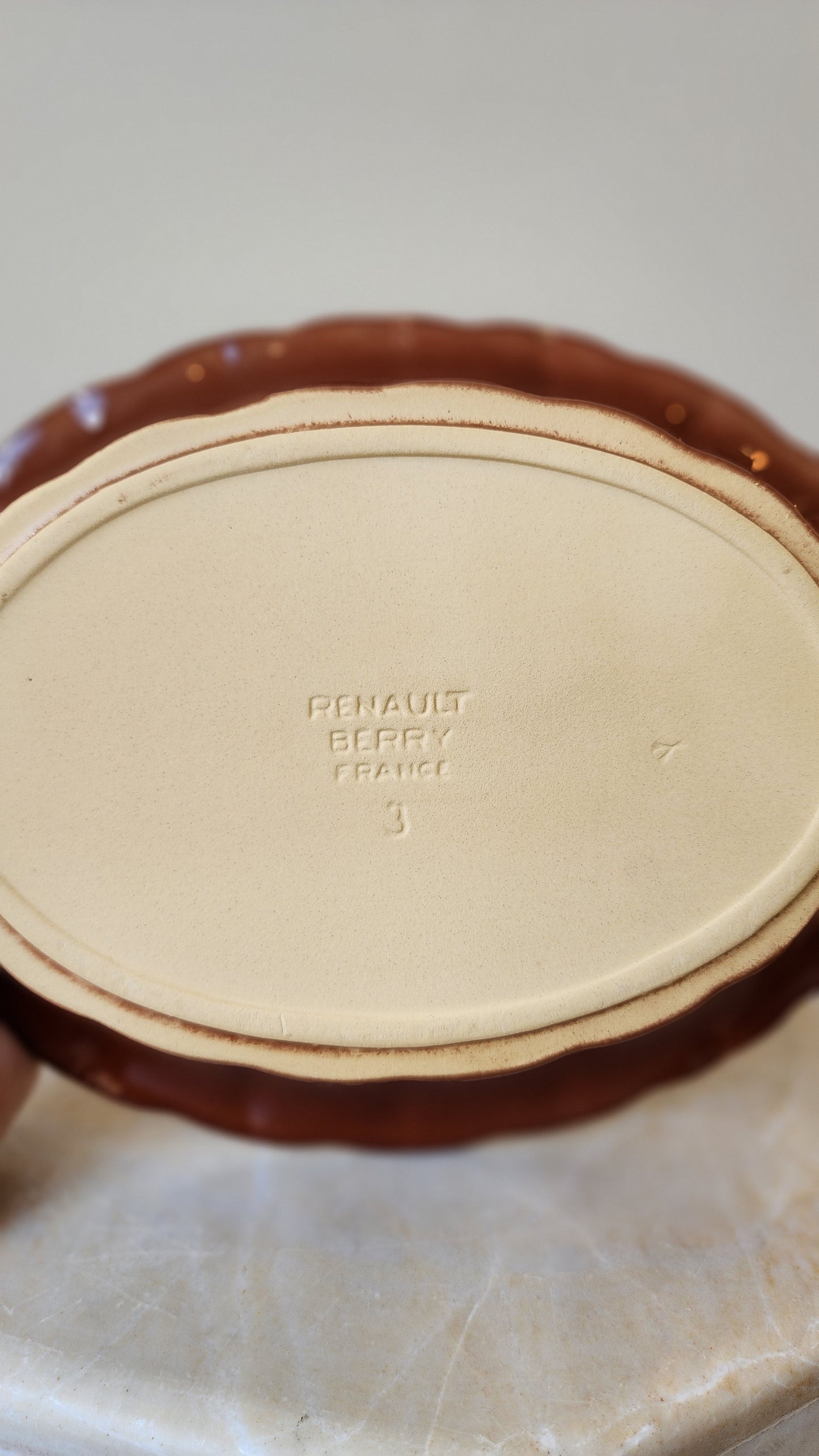 Vintage French Pottery - Scalloped Baking Dishes