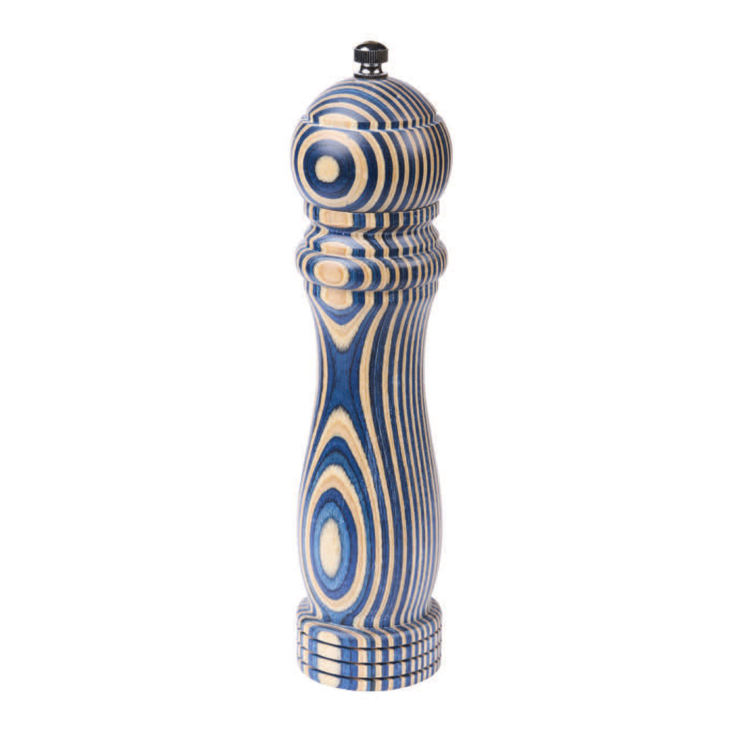 8" Blue Pakka Pepper Mill - Traditional