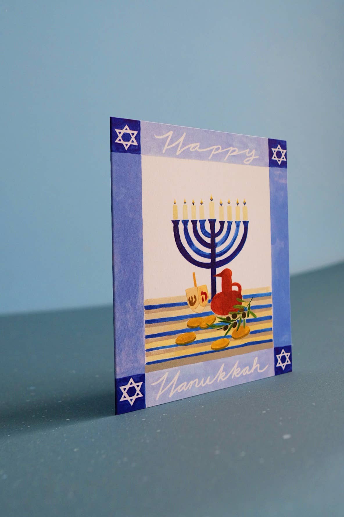 Hanukkah Menorah Card Set of 8