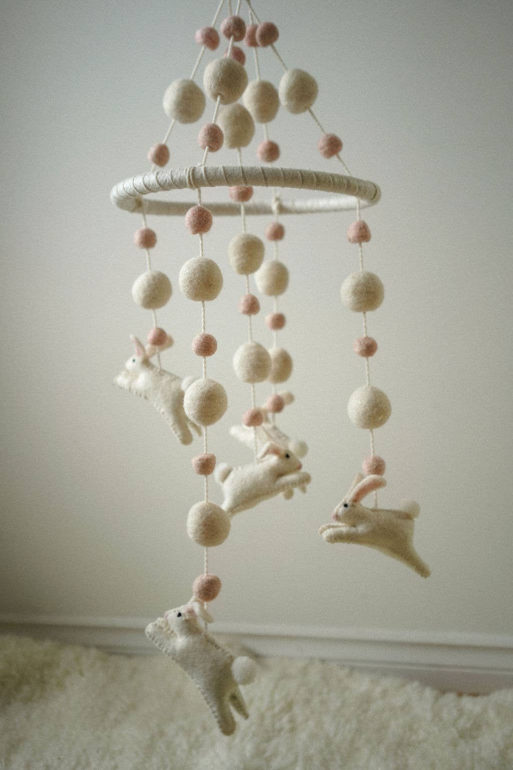 Bunny Hop Felt Mobile