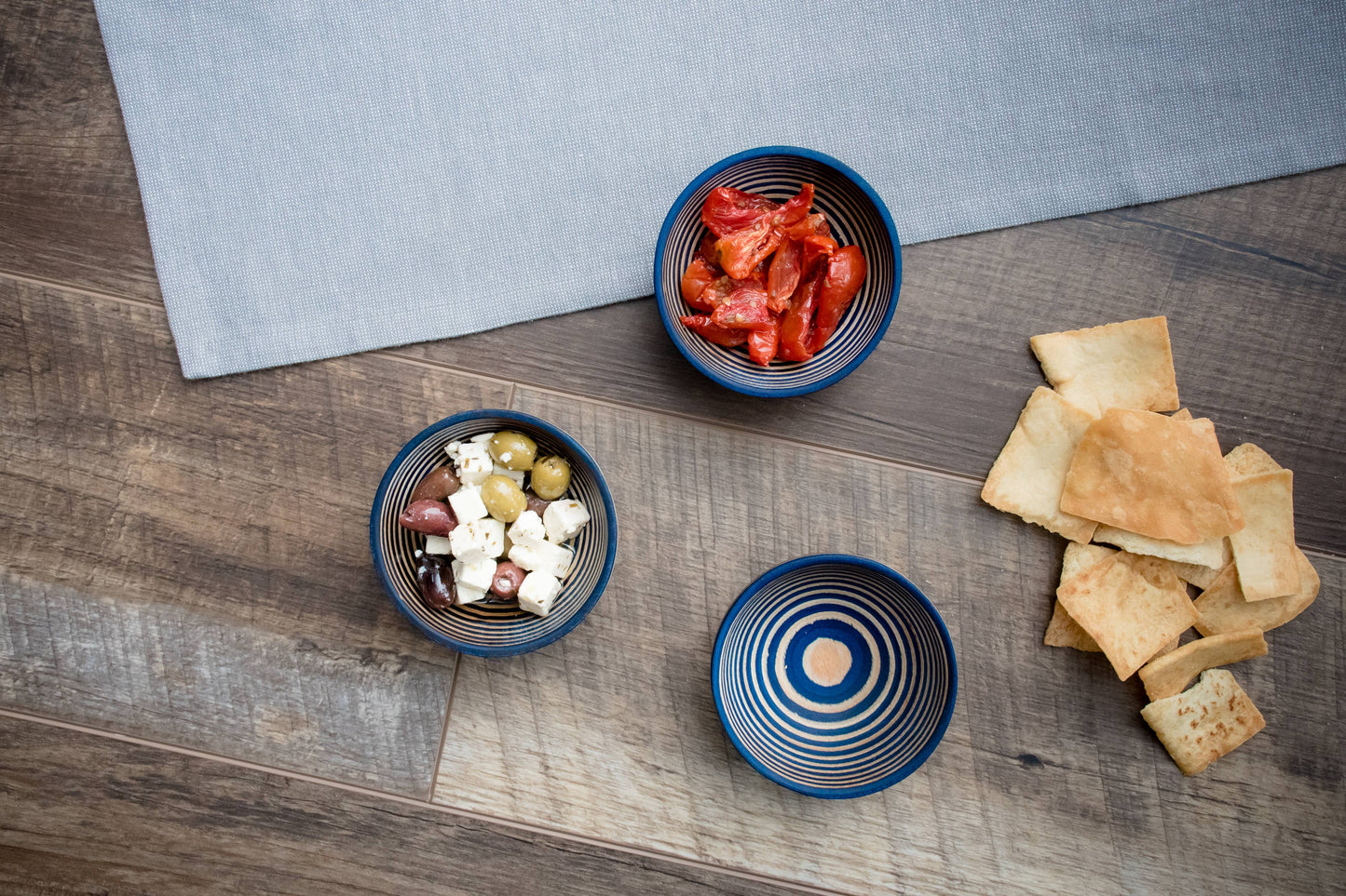 Blue Pakka Round Pinch Bowl