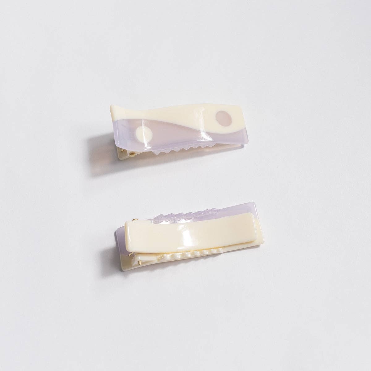 Lavender Purple Taro Mini Acetate  Alligator Hair Clip