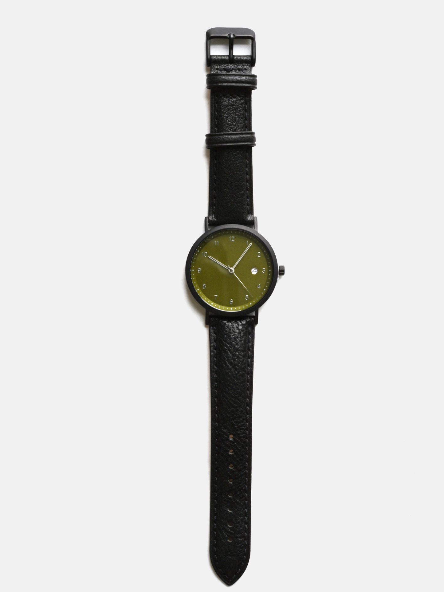 Drew - Black Leather Strap