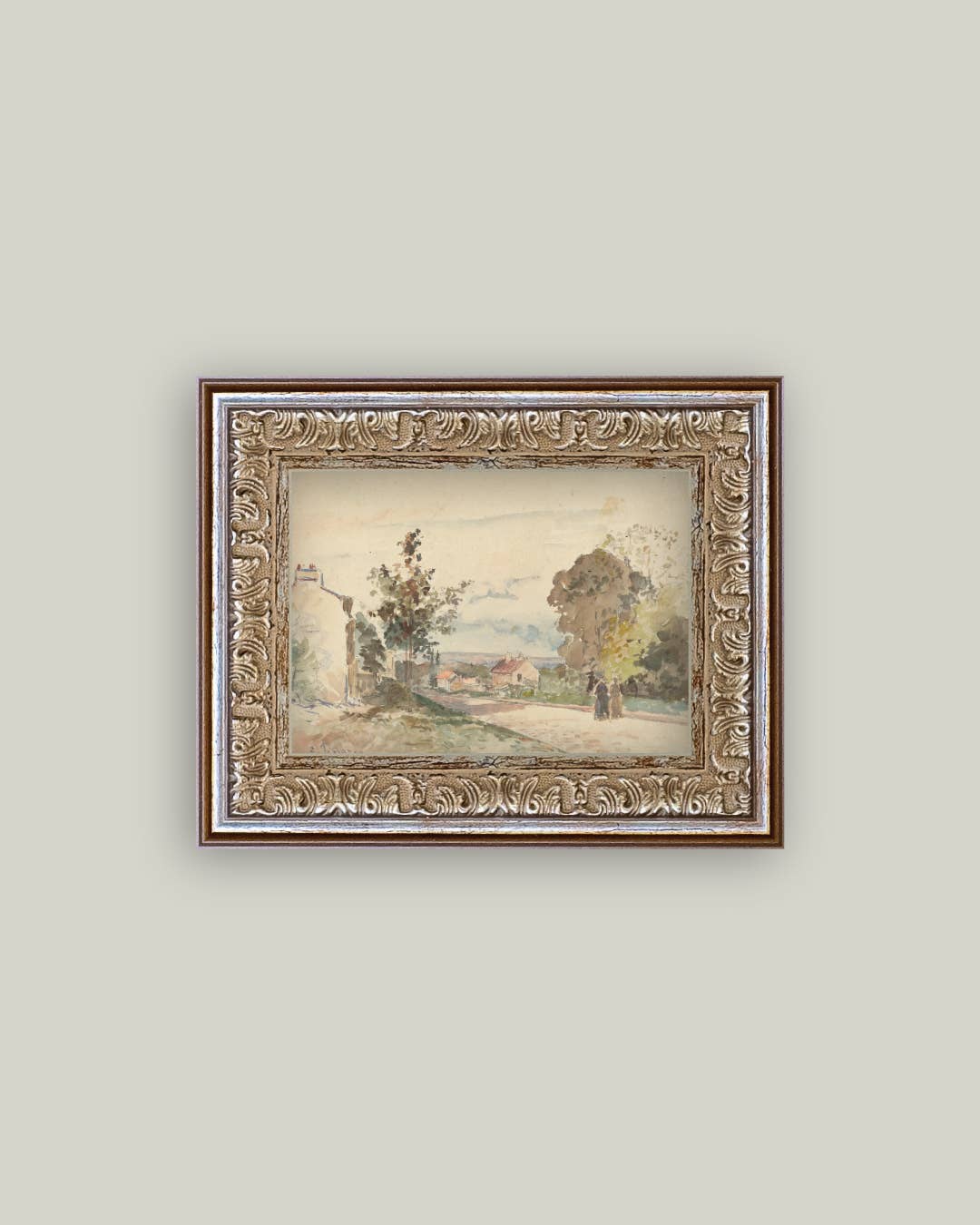 The Road From Versailles Framed Antique Art: 7x5