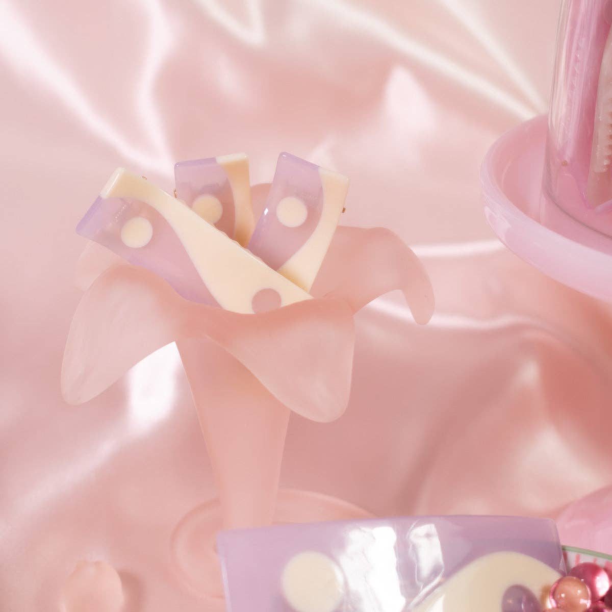 Lavender Purple Taro Mini Acetate  Alligator Hair Clip