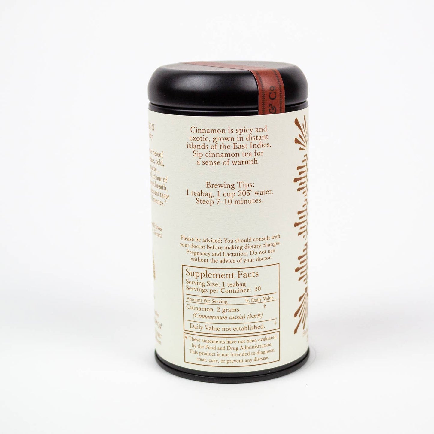 Colonial Remedies No. 7b - Cinnamon Tea Bags