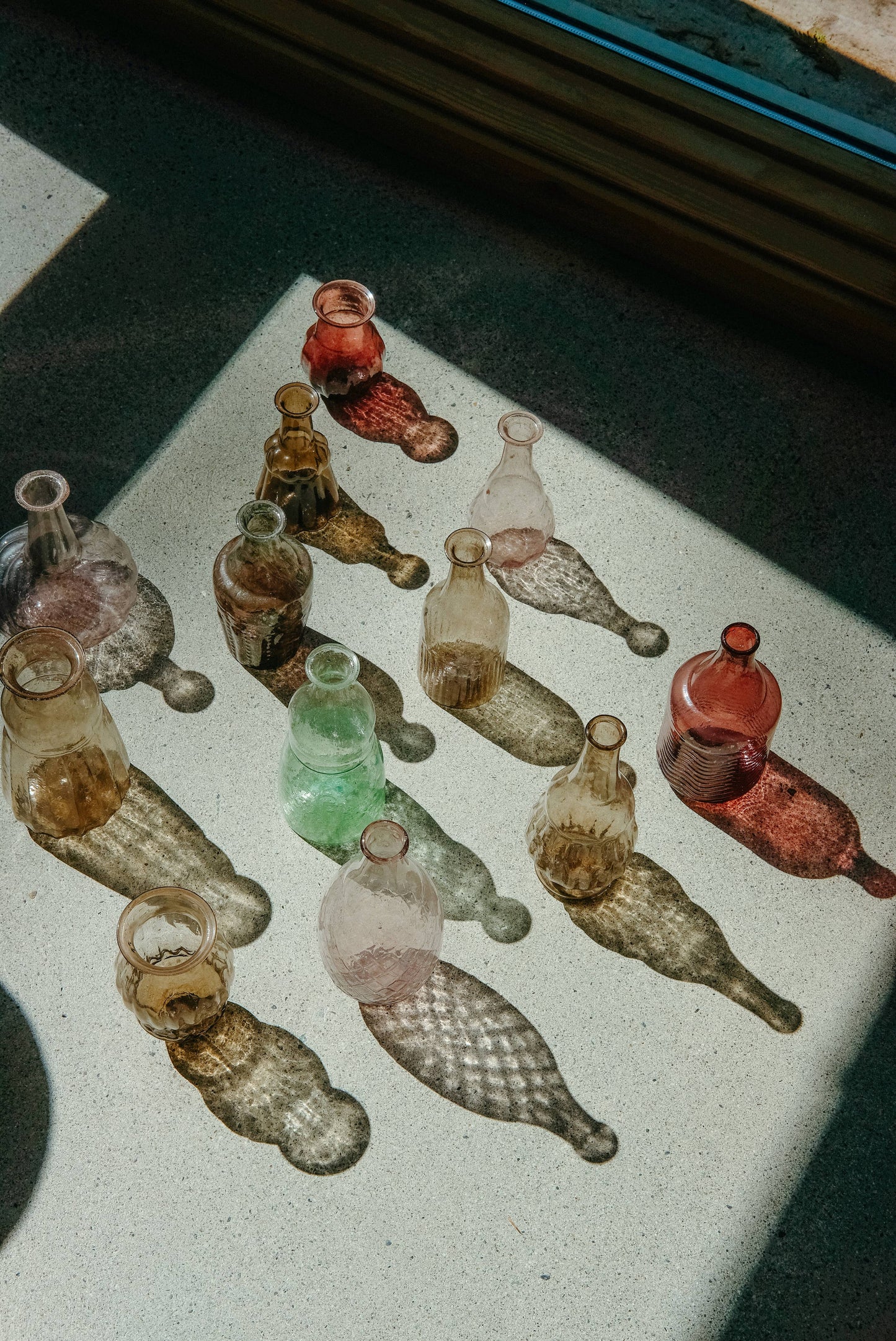 Recycled Glass Bottle Vase M, Light Purple