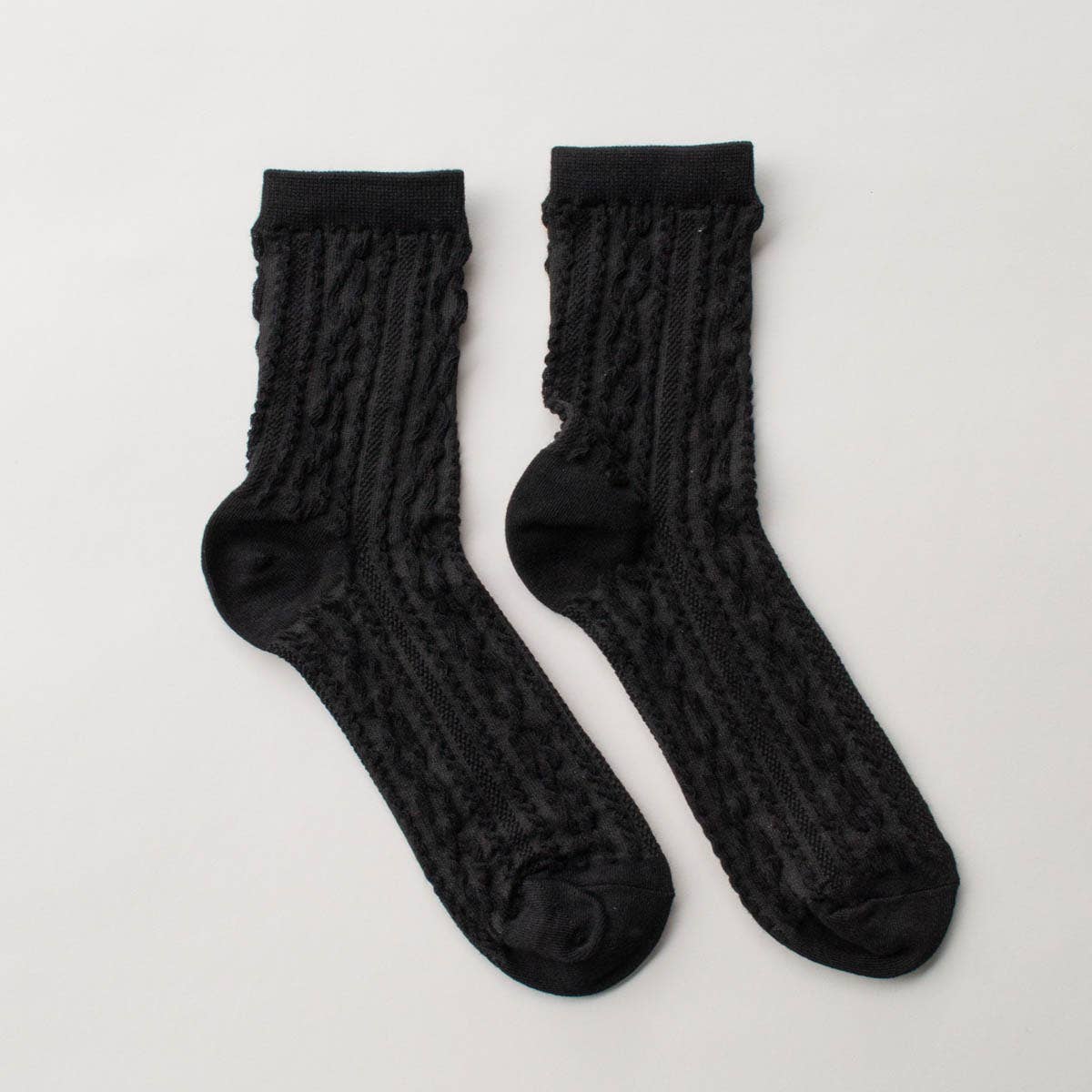 Noble Twist Socks: Black