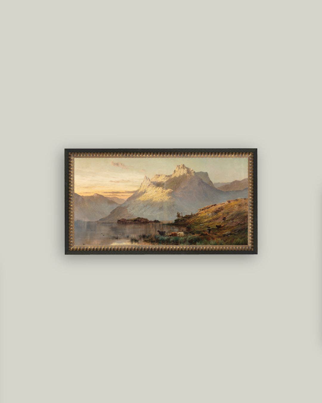 Peaks of the Western Highlands Framed Antique Art