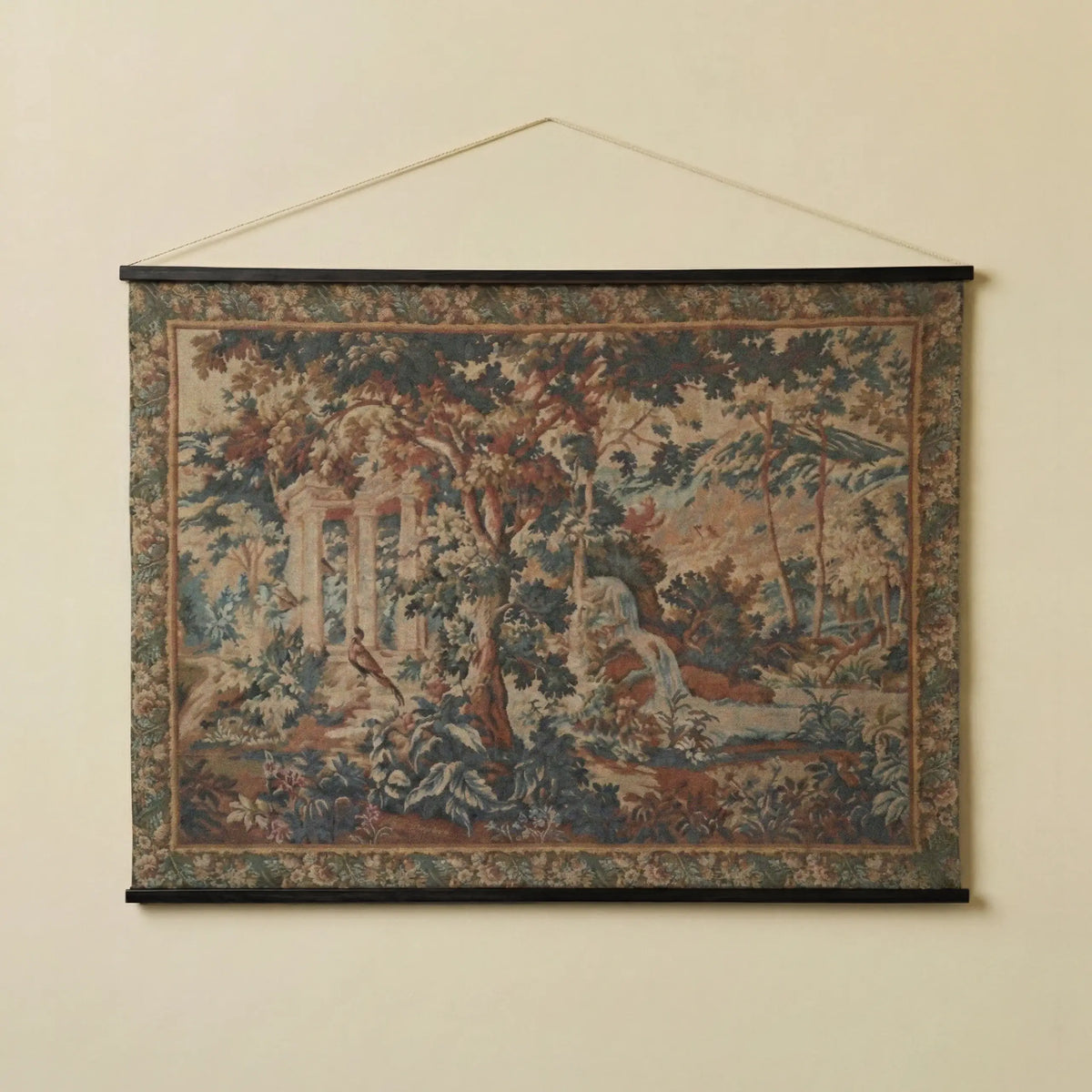 The Park, Verdure Villeroi, of Ash and Night (tapestry print on linen)