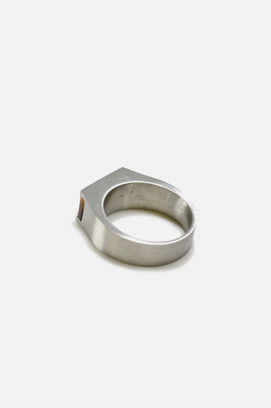 Tiger Eyes Signet Ring