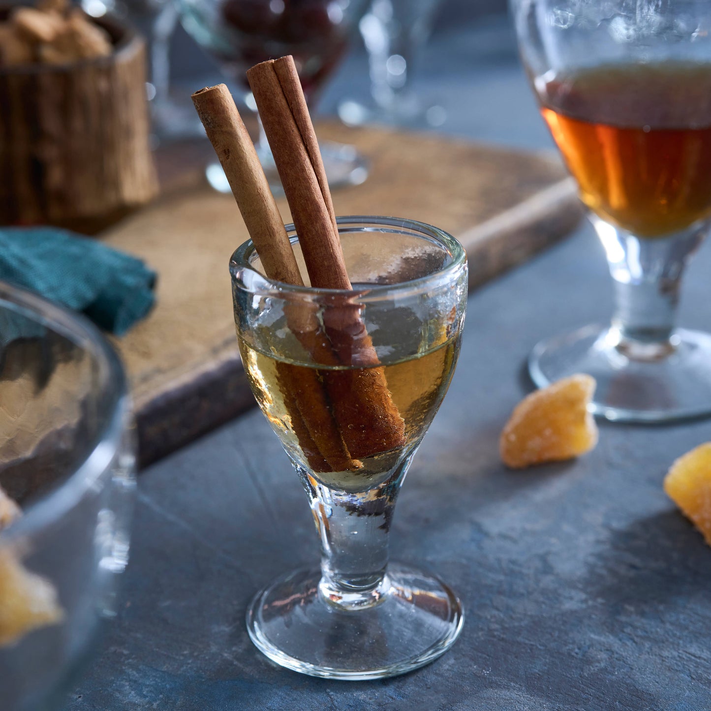 Pebbled Footed Shot Glasses