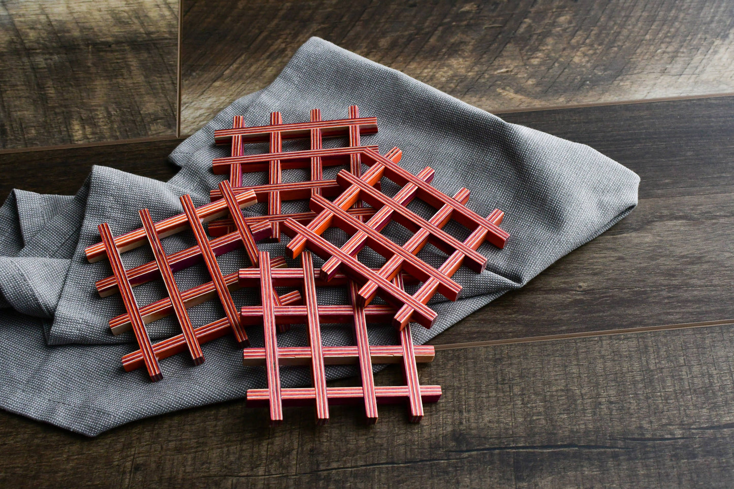 Red Coasters - Set of Four