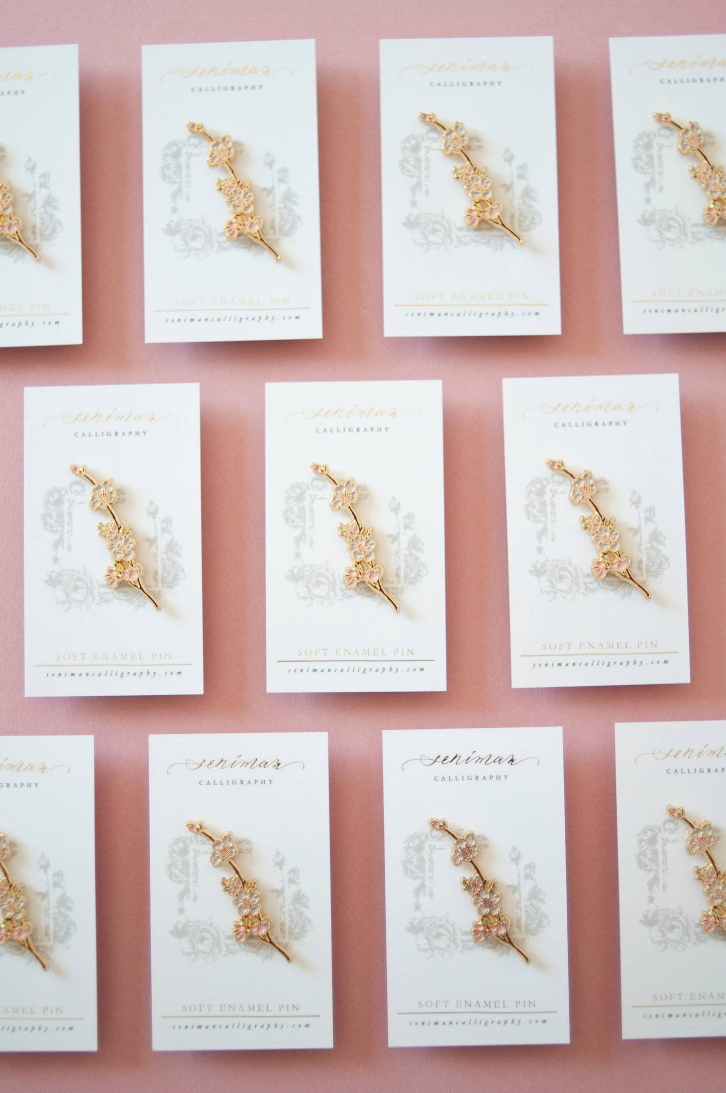 Cherry Blossom Enamel Pin