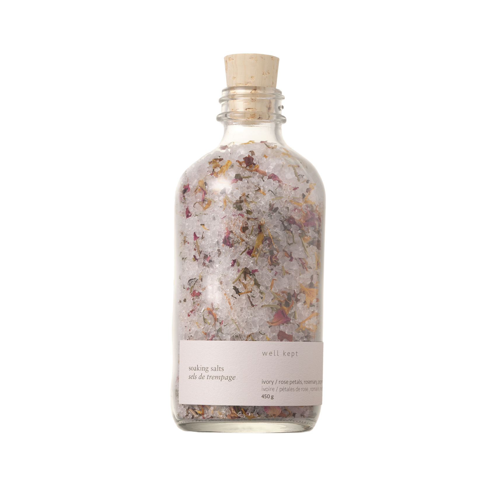 Soaking Salts - Ivory - 450g (all-natural, handmade)