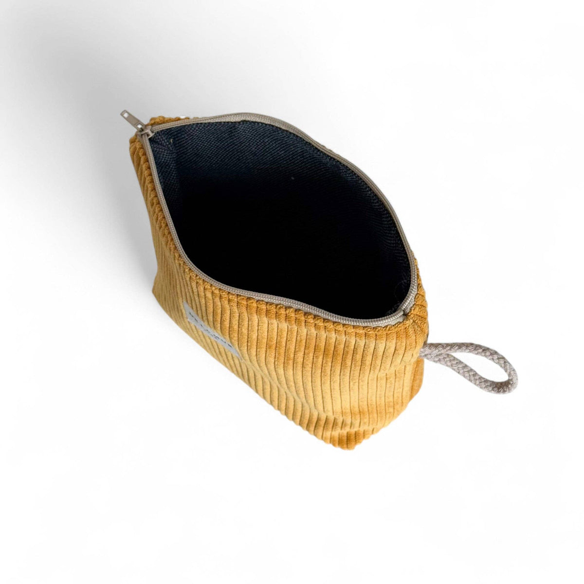 Corduroy Small Makeup Bag – Mustard (Taz)