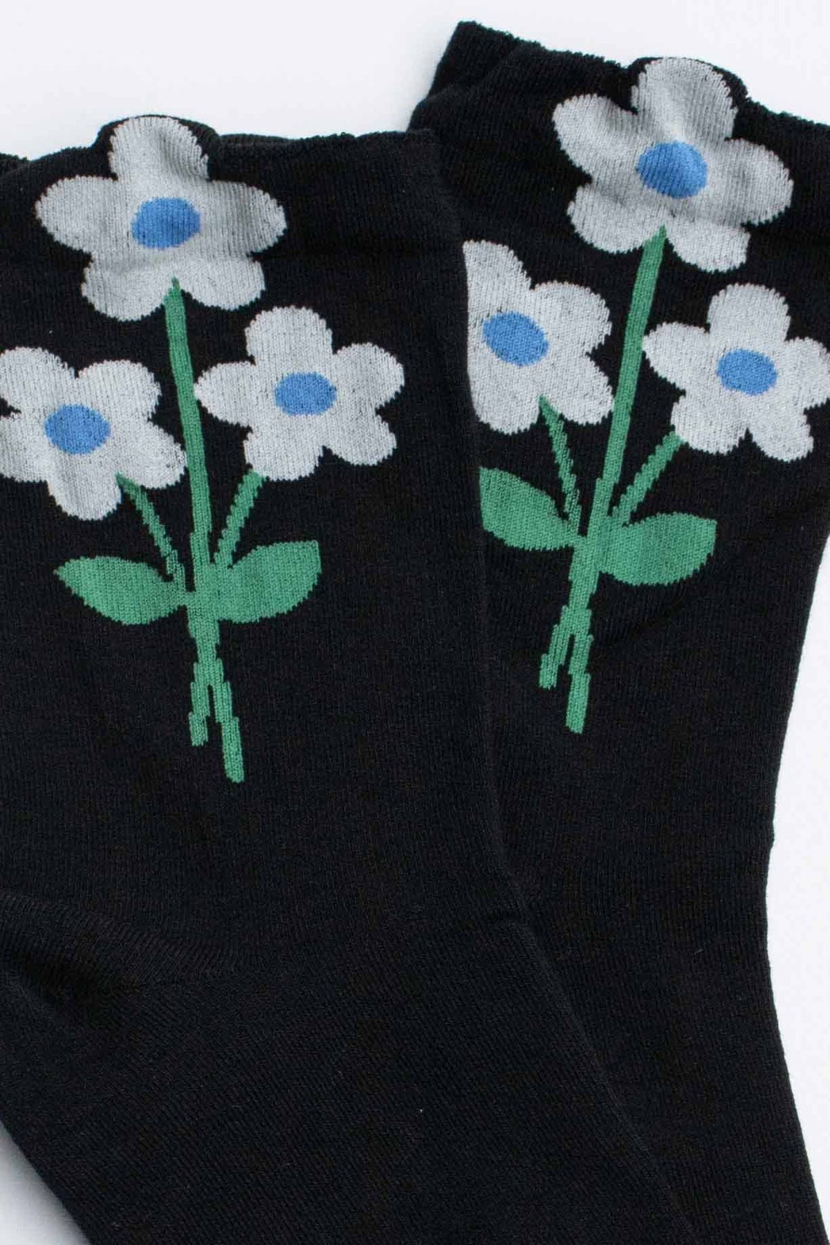 Retro Bloom Cotton Blend Socks