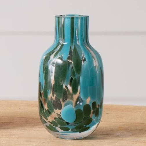Mini Speckled Color Glass Vases - 3 Styles