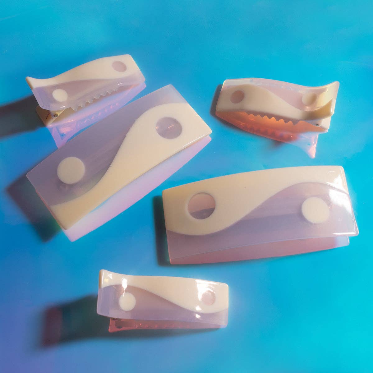 Lavender Purple Taro Mini Acetate  Alligator Hair Clip