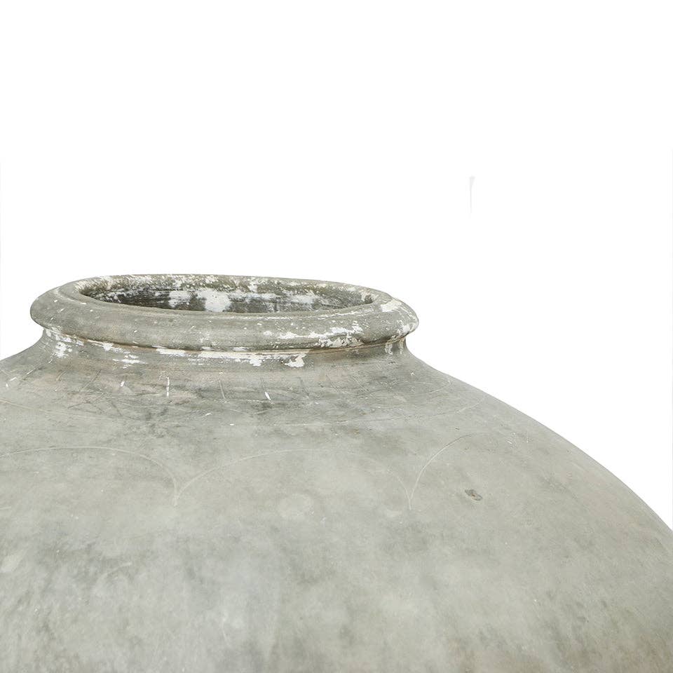 Vintage Mud Pot with Base