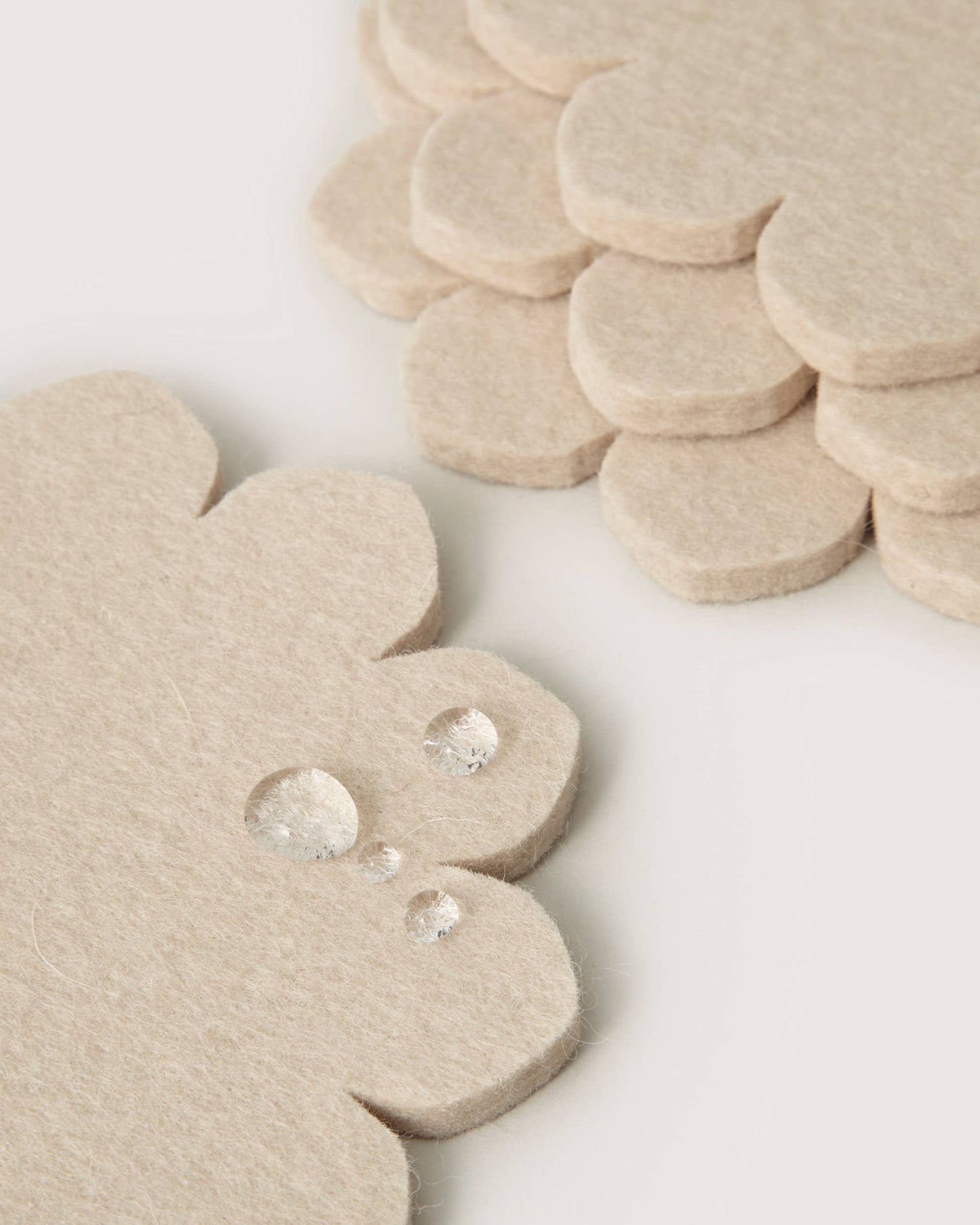 Crest Merino Wool Coaster - Feather
