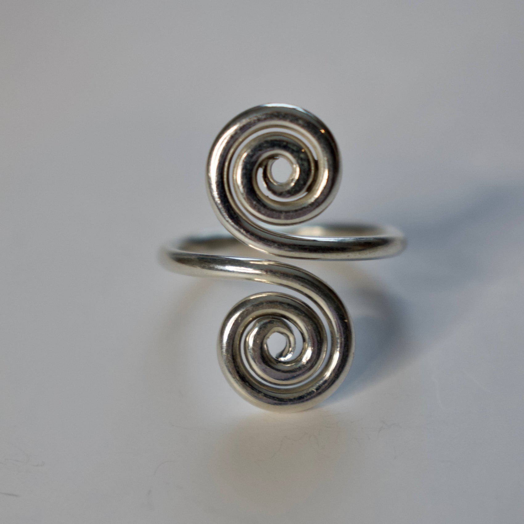 Sterling Silver Double Wave Ring