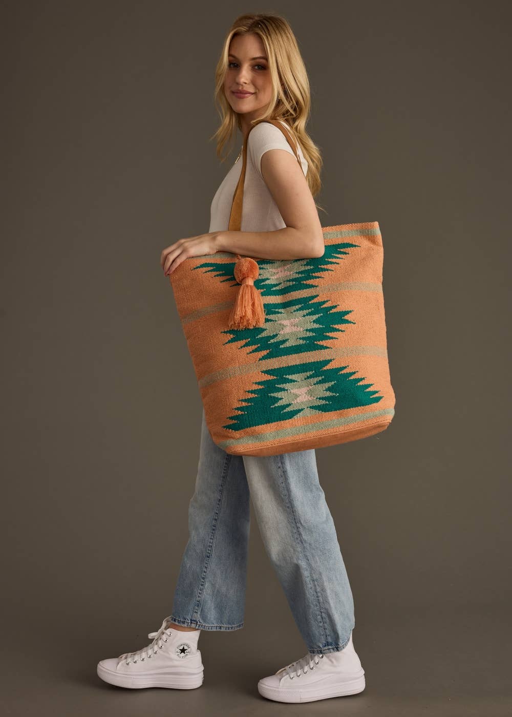 Aztec Print Tote