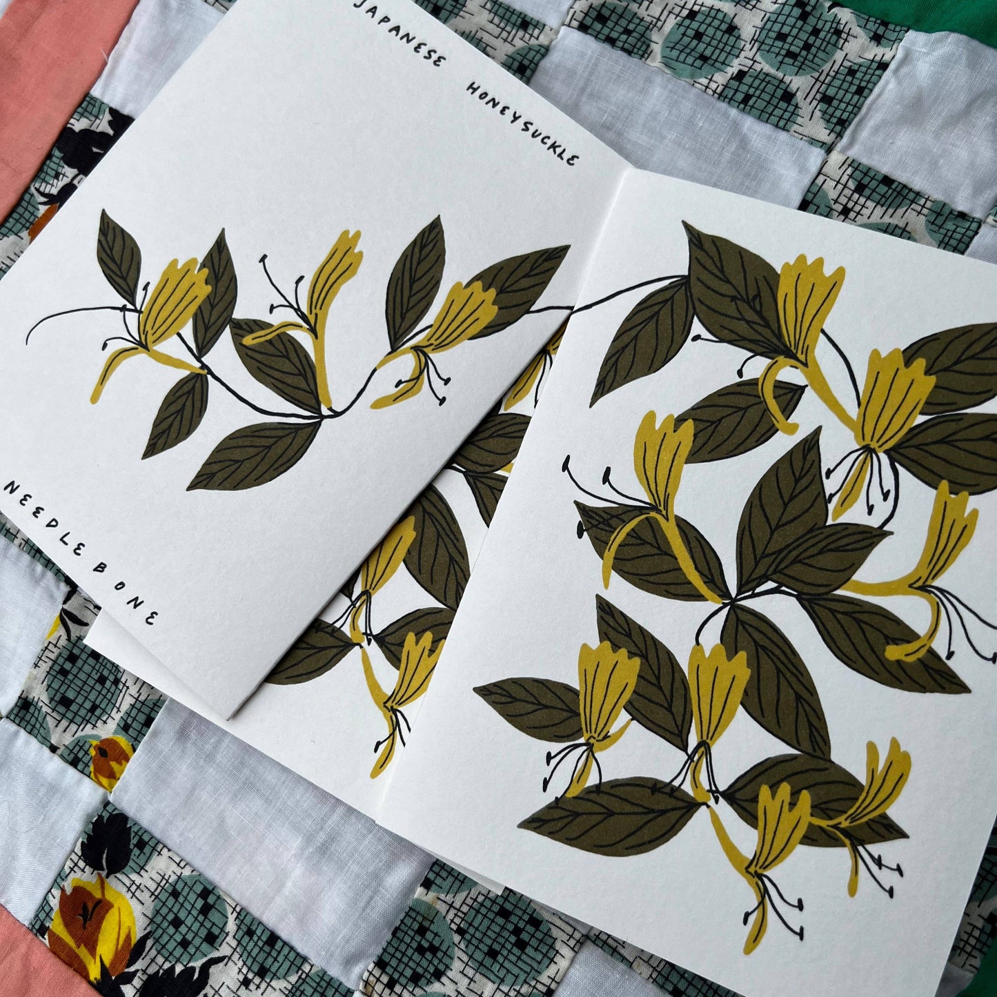 Japanese Honeysuckle - Invasive Pen Pal Cards: Individual Card