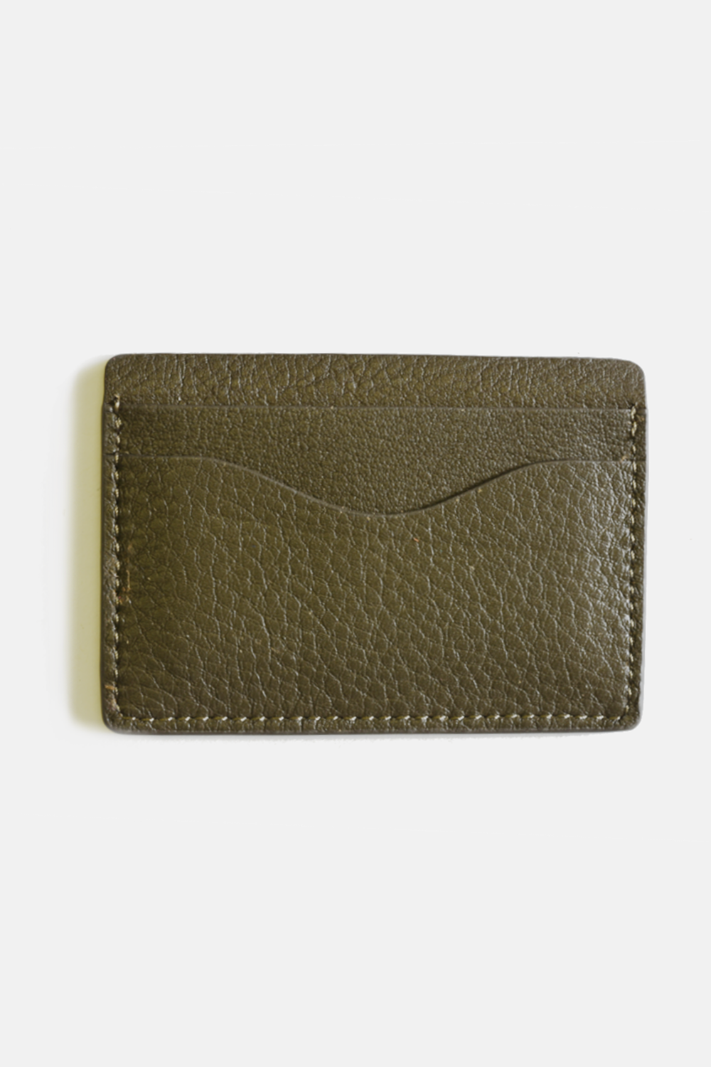 Classic Leather Cardholder: Green