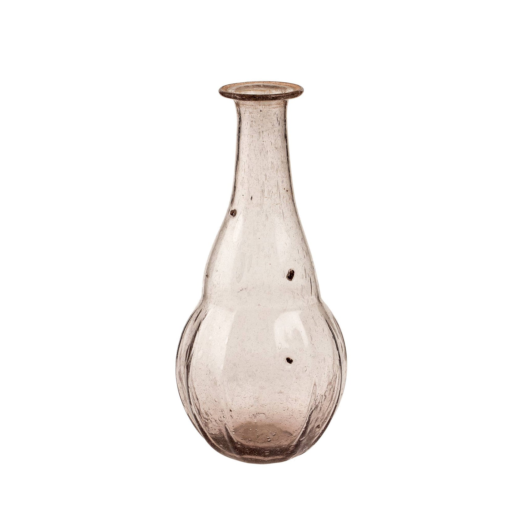 Recycled Glass Bottle Vase S, Light Purple