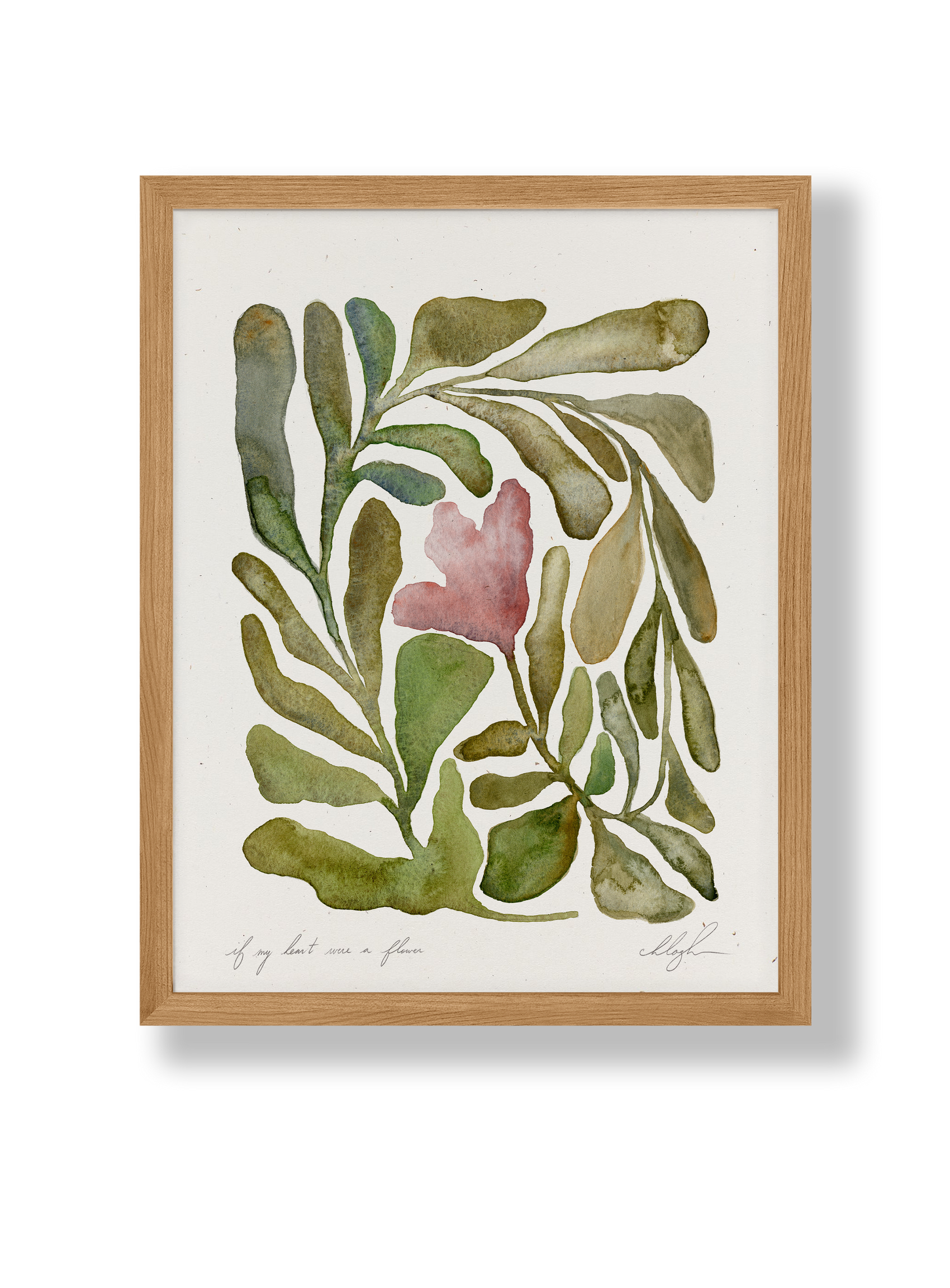 If My Heart Were A Flower: 8.5 x 11