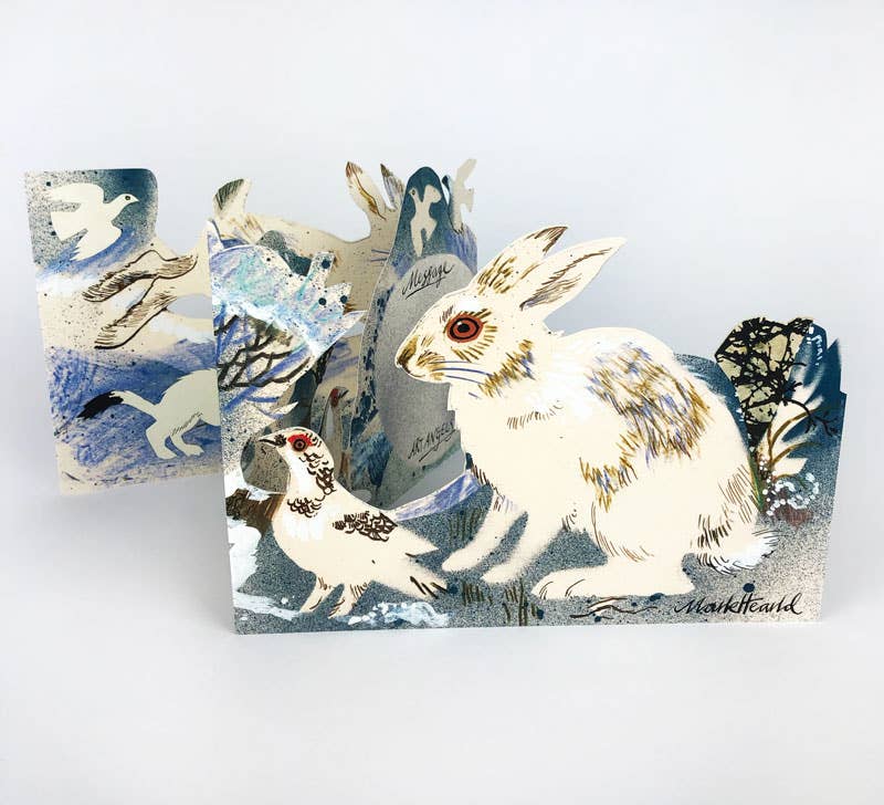 Winter Wildlife Collage Card - Mark Hearld