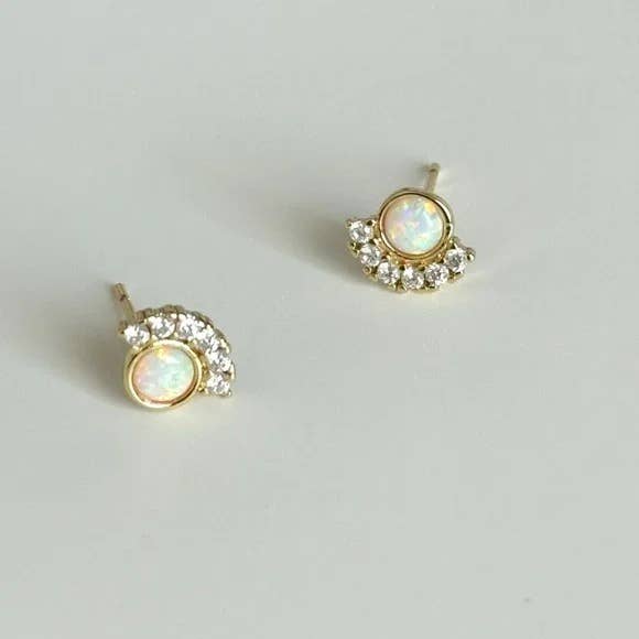 Naya Opal Stud Earrings