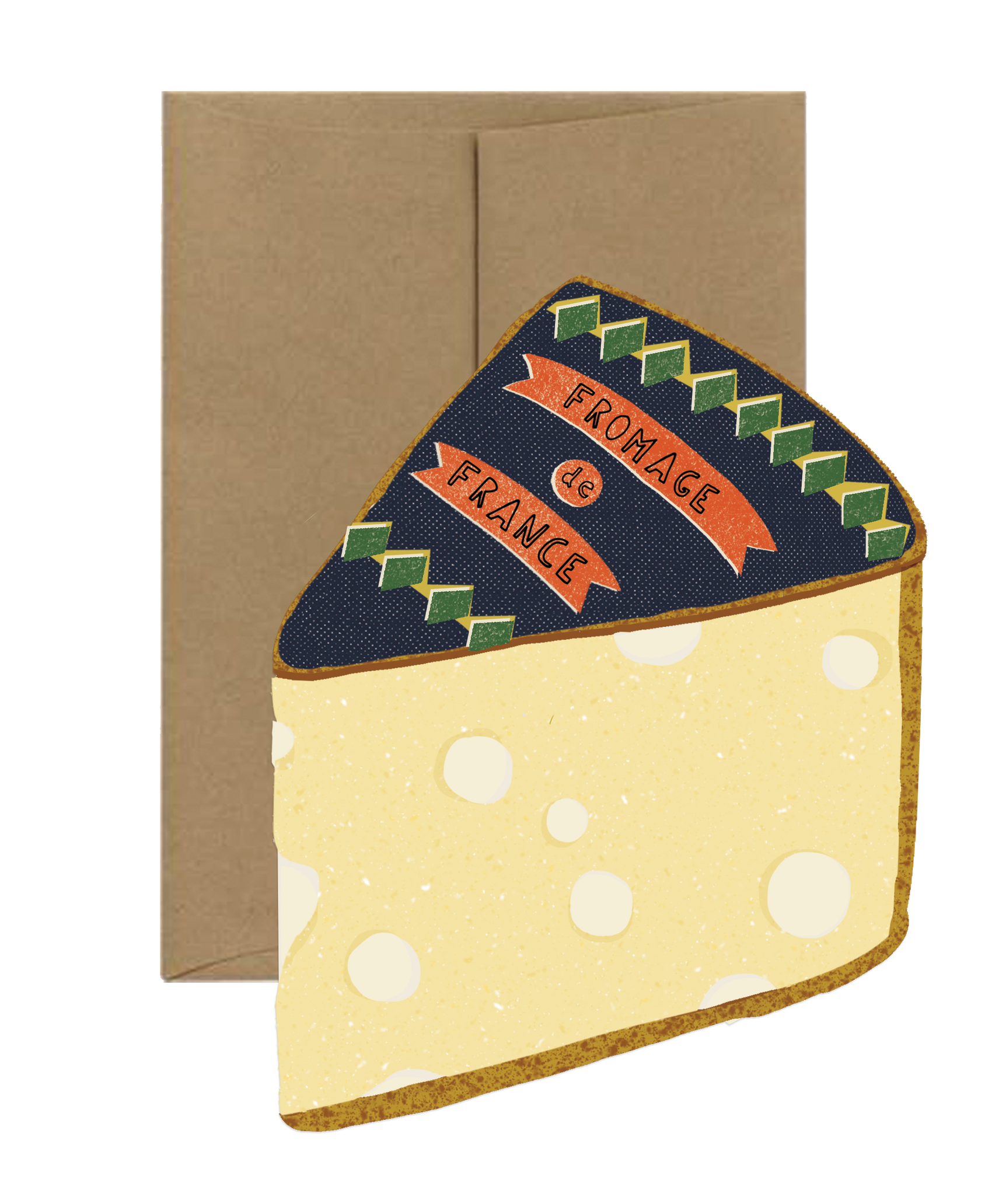 Cheese Card Die Cut Card